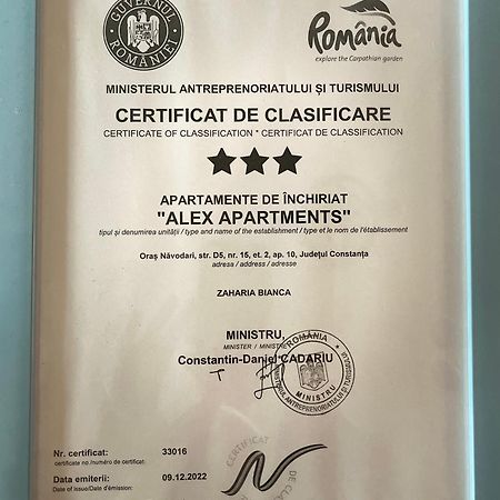 Alex Apartments Năvodari Extérieur photo